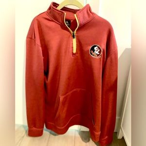 Florida State FSU Pullover Jacket Mens Medium Knights Apparel Great Shape